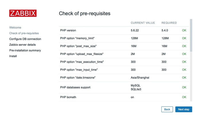 安装zabbix-3.0.3+nginx-1.10.1+php-5.6.22