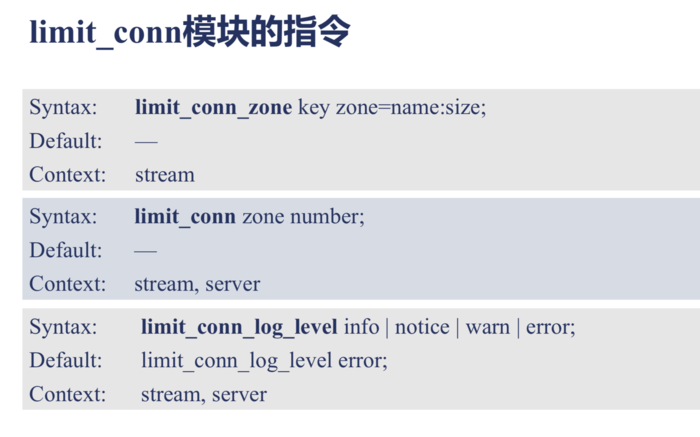 Nginx tcp限制并发、IP、记日志