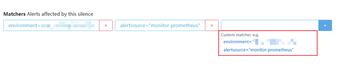AlertManager UI - matcher 修改后
